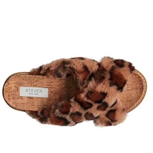 STEVEN NEW YORK Cado Faux Fur Sandal - Picture 3 of 7